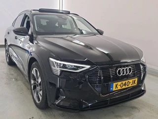 Audi e-tron Sportback 50 quattro Business edition Plus 71 kWh | Black Edition | Panoramadak | Memory Seats | Luchtvering | Adaptive Cruise Control | Apple Carplay | Keyless | Matrix LED | Leder | Stoelverwarming | NAP |