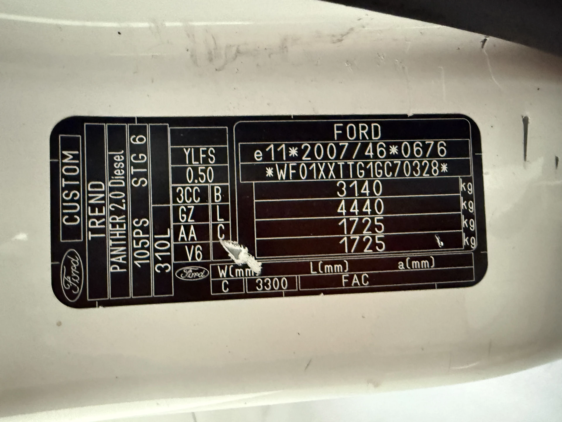 Hoofdafbeelding Ford Transit Custom