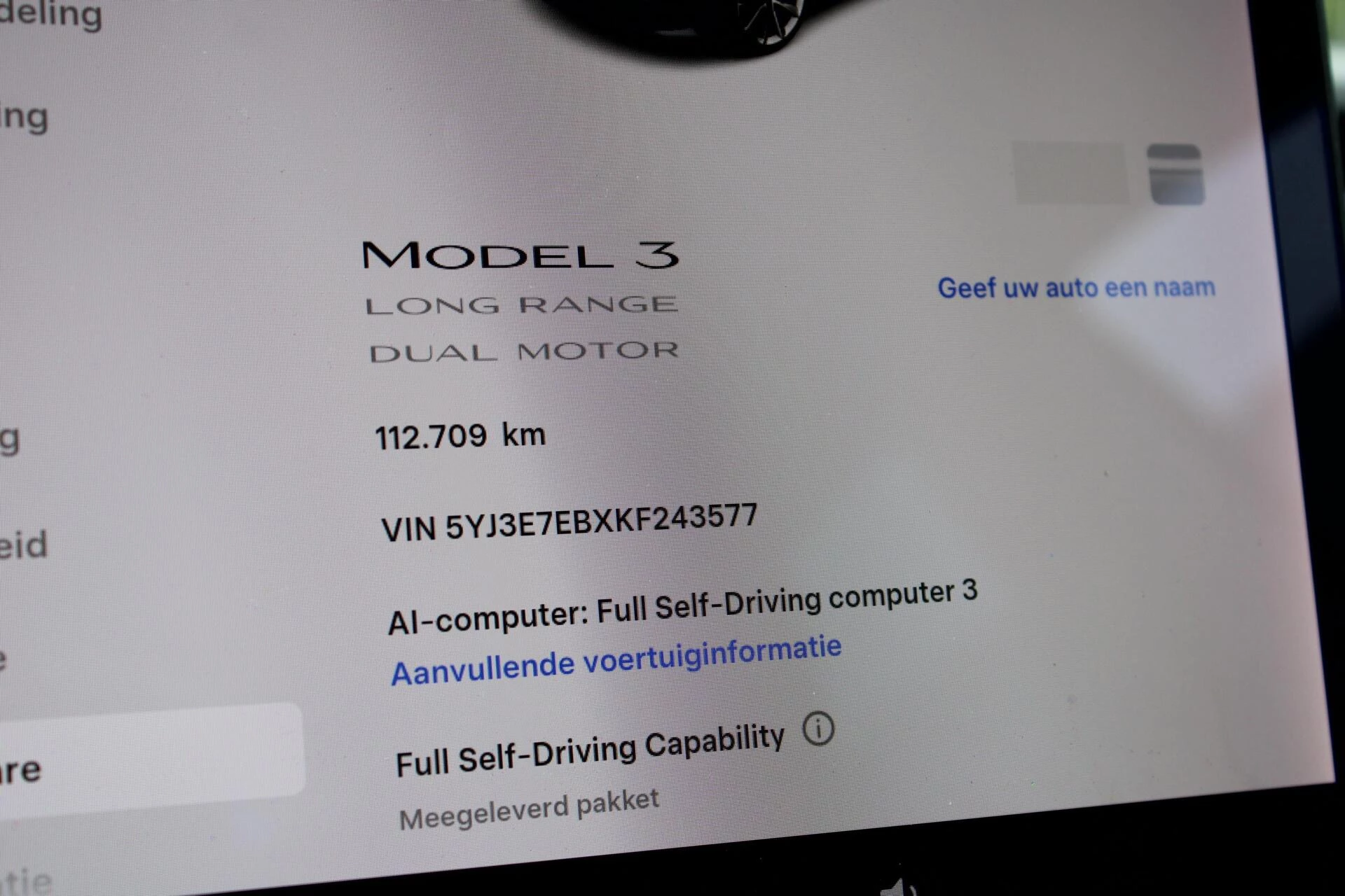 Hoofdafbeelding Tesla Model 3