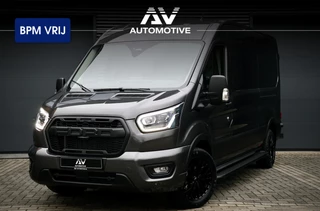 Ford Transit 350 2.0 TDCI L3H2 165PK AUT Limited | BPM VRIJ | 360 Camera | ACC | Navigatie | Bi-Xenon | Lane assist | BLIS | CarPlay | Trekhaak | 3-Zitter| Facelift model MY2025