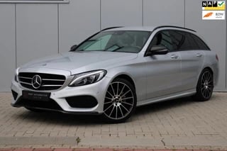 Mercedes-Benz C-klasse Estate 200 AMG-Line I ADAP. CRUISE I LED I NW 19 INCH BREEDSET I LEDER I ELEKT. ACHTERKLEP I