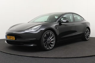 Hoofdafbeelding Tesla Model 3 Tesla Model 3 Performance AWD 75 kWh 92%SOH Autopilot Stoelverw. V+A