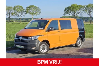 Volkswagen Transporter T6.1 L2H2 Dubbel Cabine Airco 150Pk Automaat Trekhaak Deuren 1e Eigenaar NAP Euro6!