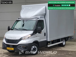 Iveco Daily 35C18 3.0L Automaat 180PK 1000KG Laadklep Zijdeur 2025-Model Bakwagen Dubbellucht ACC LED Navi Airco D'Hollandia 3,5t Trekgewicht Euro6 Meubelbak Koffer 21m3 Airco