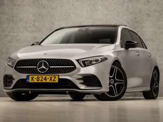 Mercedes-Benz A-Klasse 180 AMG Sport Automaat (SCHUIFDAK, APPLE CARPLAY, SFEERVERLICHTING, BURMESTER, KEYLESS, LEDER/ALCANTARA, CAMERA, SPORTSTOELEN, STOELVERWARMING, WIDESCREEN, GETINT GLAS, NIEUWSTAAT)