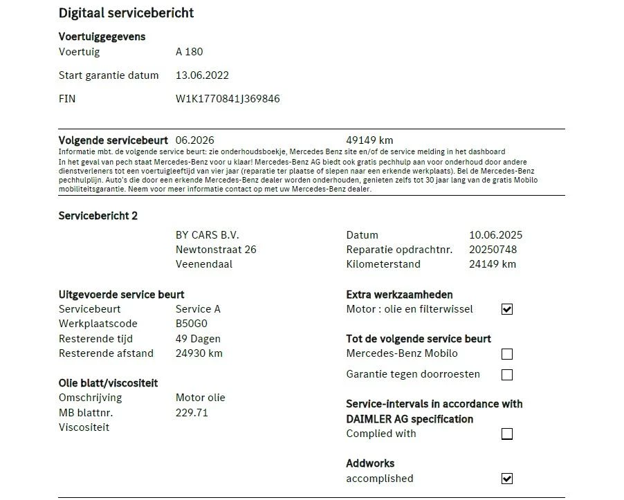 Hoofdafbeelding Mercedes-Benz A-Klasse