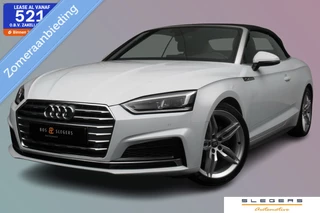 Audi A5 Cabriolet - 2.0 TFSI 190pk S-tronic S-Line Edition zeer mooie auto Leer
