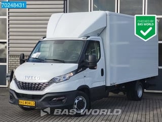 Iveco Daily 35C16 Bakwagen Laadklep Automaat Gesloten Laadbak Airco Camera Koffer LBW Meubelbak 19m3 Airco