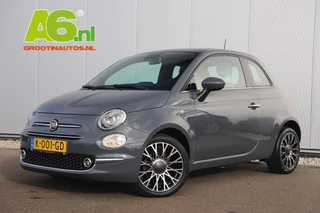 Fiat 500 1.0 Hybrid Star Panoramadak Half Leder Navigatie Clima Carplay 16 inch LMV Parkeersensor Bluetooth
