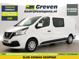 Nissan NV300 1.6 dCi 120 L2H1 Visia | MARGE! | Dubbele Cabine | 6 Persoons | Airco Camera Cruise Navigatie Trekhaak 3 Persoons PDC