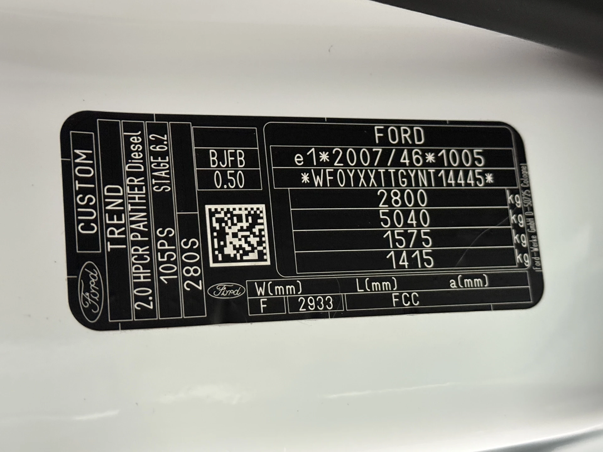 Hoofdafbeelding Ford Transit Custom