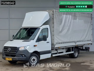 Mercedes Sprinter 519 CDI 3.0L V6 Automaat 484cm Dubbellucht Huif Bakwagen 190PK Airco Cruise Euro6 Meubelbak Koffer Airco