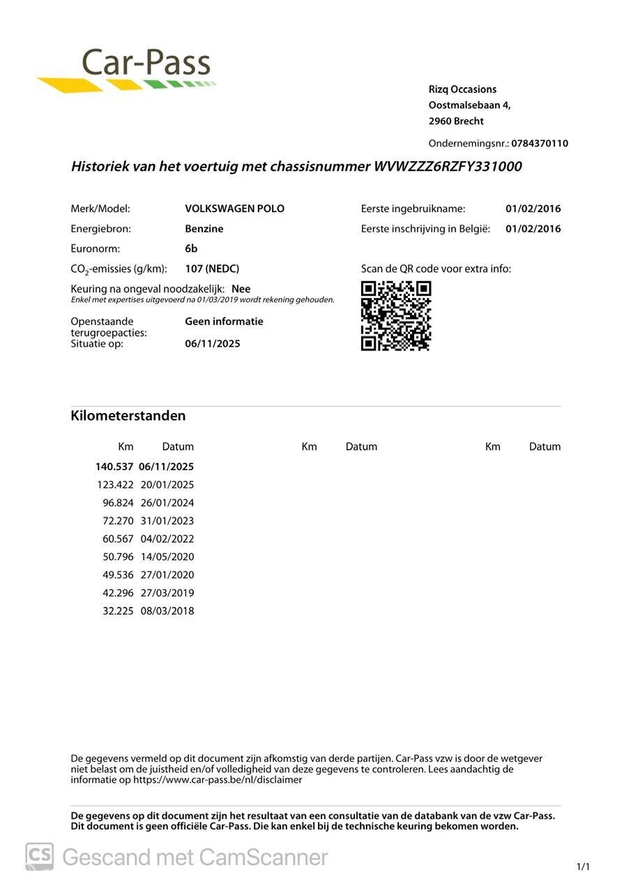 Hoofdafbeelding Volkswagen Polo