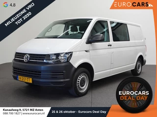 Hoofdafbeelding Volkswagen Transporter Volkswagen Transporter T6 L2H1 102pk Dubbele cabine Airco Cruise control Trekhaak Euro6 Bluetooth