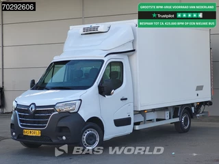 Renault Master 165PK Koelwagen Laadklep Bakwagen Gekoeld Thermo King C-250 LED Airco Cruise Euro6 Meubelbak Koffer Koel Koeler Kühler Kühl Kühlkoffer Kühlwagen 23m3 Airco Cruise control