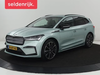 Skoda Enyaq iV 80 Founders Edition Silver | SOH 90% | Trekhaak |  Matrix LED | Carplay | Camera | Stuurverwarming | Keyless | Navigatie