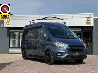 Ford Transit Custom buscamper zeer luxe inbouw professioneel gebouwd vitron euro 6 navi climate ctr cruise ctr lmv luifel trekhaak 4 zitplaatsen
