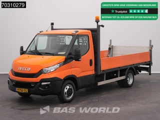 Iveco Daily 35C14 Open Laadbak met Laadklep Dubbellucht 3,5t Trekhaak Navi Airco Euro6 Pritsche Open Box Airco Trekhaak