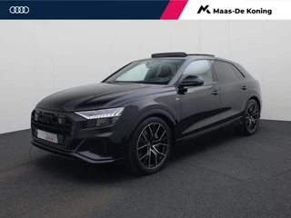Hoofdafbeelding Audi Q8 Audi Q8 55 TFSIe 381pk Tiptronic Quattro S Line · Panoramadak · B&O Sound · Leder Valcona · Head-Up Display · Luchtvering · Elek. Voorstoelen · Matrix LED ·