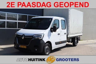 Renault Master 2.3 DCI145 pk Pick Up Dub Cabine met huifopbouw