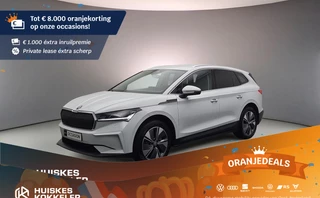 Hoofdafbeelding Škoda Enyaq iV Skoda Enyaq iV 80 Business Edition Plus 204pk Automaat Adaptive cruise control, Elektrische achterklep, LED matrix koplampen, Navigatie, Achteruitrijcamera, Stuurwiel verwarmd