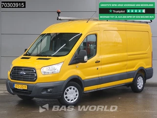 Ford Transit 130pk L3H2 Trekhaak Airco Cruise Camera Parkeersensoren v+a Imperiaal Euro6 L3 Airco Trekhaak Cruise control