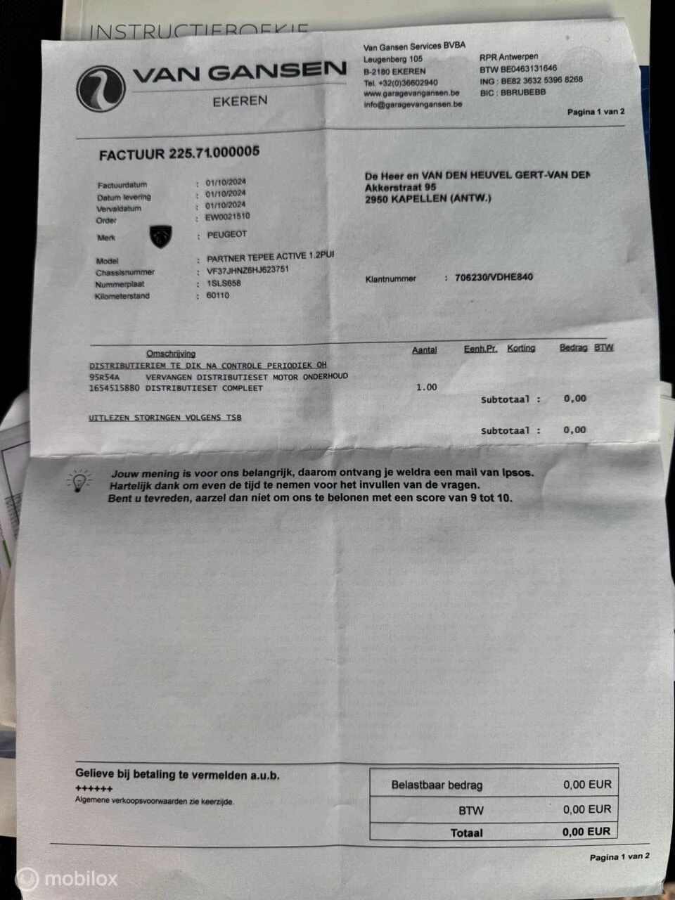 Hoofdafbeelding Peugeot Partner