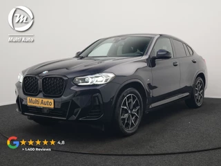 BMW X4 xDrive20i M Sport 184pk Dealer O.H. Carbon Schwarz Metallic | Adaptive Cruise | Camera | Sfeerverlichting | Lederen Sportstoelen Verwarmd | Apple Carplay | Virtual Cockpit | Navigatie | DAB | 19"L.M |