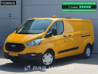 Ford Transit Custom  130PK Automaat L2H1 LED Trekhaak Airco Cruise Camera Parkeersensoren L2 7m3 Airco Trekhaak Cruise control