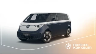 Hoofdafbeelding Volkswagen ID. Buzz Volkswagen ID. Buzz Pro Bulli Limited 286pk 86 kWh LWB | 7-zits | Trekhaak | AssistancePlus pakket | ComfortPlus pakket | Design pakket | Open & Close pakket |