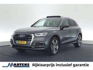 Audi Q5 2.0 TFSI 252pk S-Tronic quattro 2x S-Line Luchtvering Trekhaak Head-Up Keyless Panoramadak Virtual Cockpit Navigatie