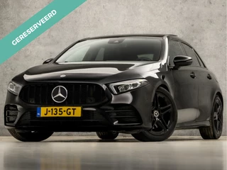 Mercedes-Benz A-Klasse 220 AMG Sport 191Pk Automaat (SCHUIFDAK, SFEERVERLICHTING, APPLE CARPLAY, GROOT NAVI, LEDER/ALCANTARA, STOELVERWARMING, WIDESCREEN, CAMERA, NIEUWSTAAT)