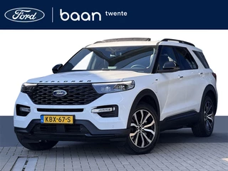 Hoofdafbeelding Ford Explorer Ford Explorer 3.0 V6 EcoBoost PHEV ST-Line | Trekhaak | Pano dak | Garantie t/m 07-2028 | Stoelventilatie | Full Option | Parelmoer wit |