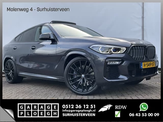BMW X6 xDrive40i M-Sport Luchtvering 360cam Pano HK Elek.Trekhaak Skylounge Carbon BOMVOL!
