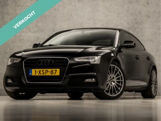 Audi A5 Sportback 1.8 TFSI S-Line Sport 170Pk Automaat (2X S-LINE, NAVIGATIE, CLIMATE, CAMERA, GETINT GLAS, LEDER, SPORTSTOELEN, CRUISE, XENON, BLUETOOTH, ZWART HEMEL, NIEUWSTAAT)