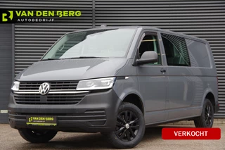 Volkswagen Transporter 2.0 TDI L2 DC 5P, 150PK AUT. LED, TREKHAAK, ADAPT. CRUISE, CAMERA, NAVI, AIRCO, PARKEERSENSOREN, DUBBELE CABINE, DUBBEL CABINE