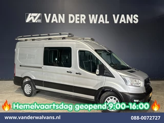 Ford Transit 2.0 TDCI 131pk L3H2 Dubbele Cabine Euro6 Airco | 7-Zits | Imperiaal | 2500kg Trekhaak | Cruisecontrol Verwarmde voorruit, Parkeersensoren