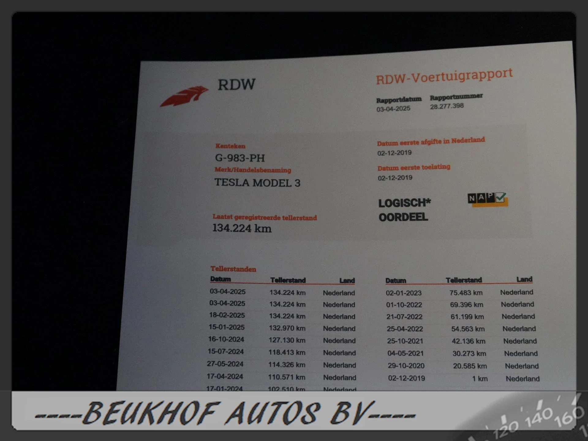 Hoofdafbeelding Tesla Model 3