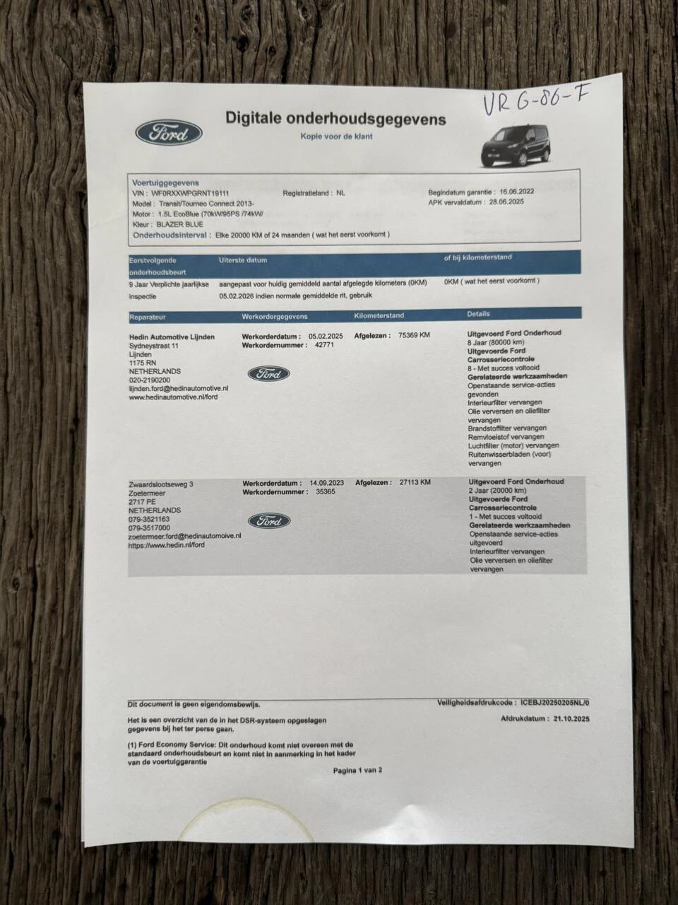 Hoofdafbeelding Ford Transit Connect