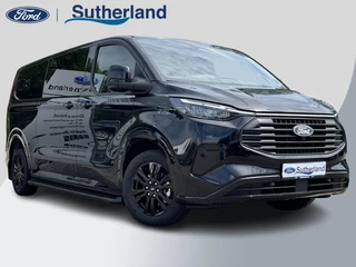 Ford Transit Custom 320 2.5 PHEV L2H1 Black Platinum DC Ford Voorraad  | Prijs is excl. BTW incl. BPM  | incl. €4.422,- korting! | Dubbele cabine Snoeks leder | Full led | Dubbele zij-schuifdeur | Direct uit voorraad leverbaar! | Full options