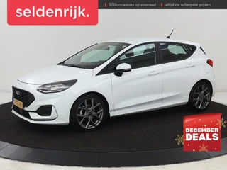 Ford Fiesta 1.0 EcoBoost Hybrid ST-Line | Leder | Navigatie |  Carplay | Full LED | Climate control | Parkeerhulp | Cruise control | Bluetooth