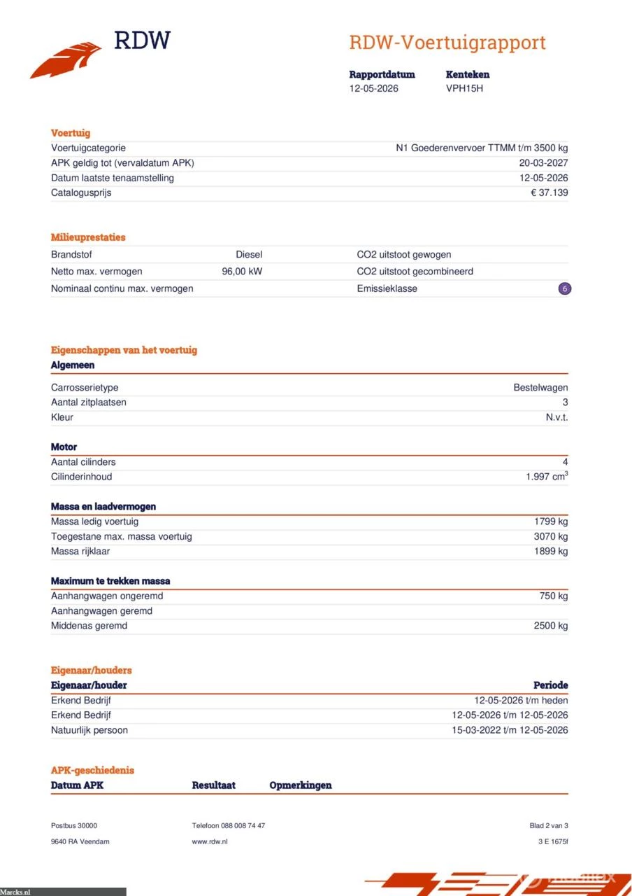Hoofdafbeelding Renault Trafic