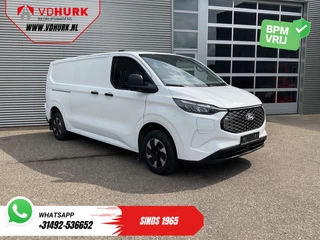 Ford E-Transit Custom L2 330 km WLTP LED/ Standkachel/ Stoelverw./ Snellader/ 2.3t Trekverm./ Carplay/ Climate/ Camera/ PDC/ Cruise