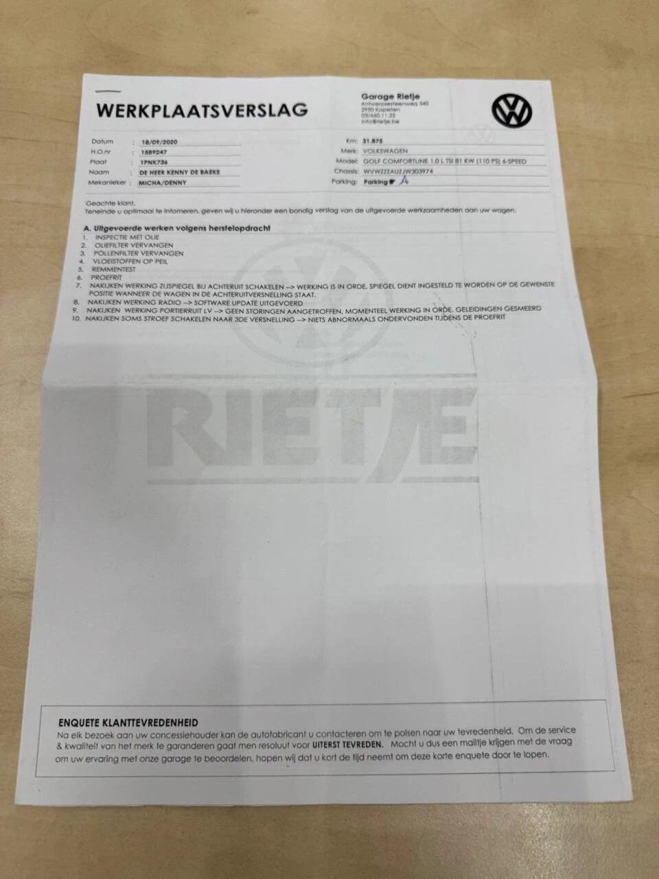 Hoofdafbeelding Volkswagen Golf