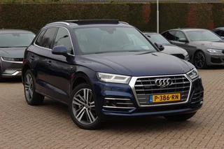 Audi Q5 2.0 TFSI quattro Launch Edition / Trekhaak / Panoramadak / 360Camera / Head-up / Keyless / B&O 3D / Standkachel / 20'' / Matrix LED / Elektr. stoelen / Stoelverwarming 4x / Dodehoek / DAB / ACC