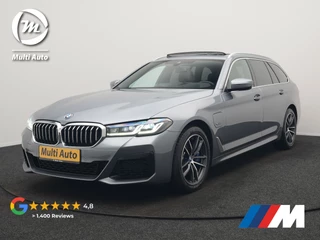 BMW 5 Serie Touring 530e xDrive M Sport PHEV 293pk Dealer O.H. | Panodak | Head Up | Laser LED | 360 Camera | Harman & Kardon | Sfeerverlichting | Alcantara Sportstoelen Verwarmd | Keyless | Blis | Virtual | Navigatie | DAB | Plug In Hybrid