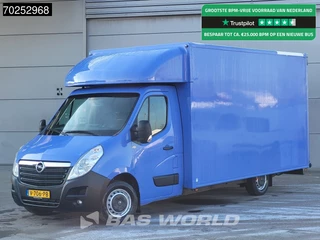 Opel Movano 170PK Automaat Bakwagen Oprijklep Airco Cruise Camera Meubelbak Plancher Verkoopwagen Foodtruck Paardenwagen 23m3 Airco Cruise control