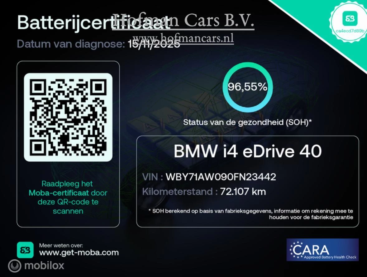 Hoofdafbeelding BMW i4