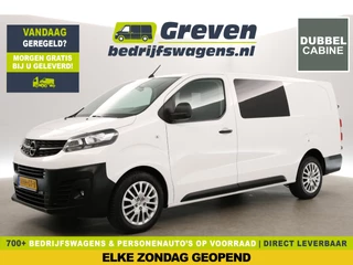 Opel Vivaro 2.0 CDTI L3H1 | Dubbele Cabine | 6 Persoons | Airco Cruise Carplay Camera Trekhaak Navi PDC 