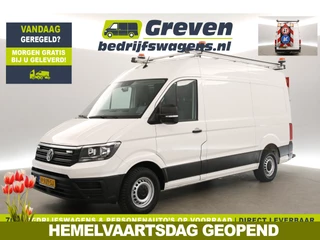 Volkswagen Crafter 35 2.0 TDI L3H3 177PK 3500KG Trekgew. Werkbus Airco Camera Carplay Cruise 3 Persoons Imperiaal Trekhaak
